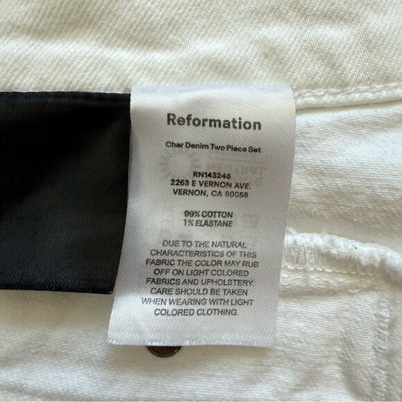 Reformation 2 pieces set skirt/top size 6 US Retail 250$ - Picture 11 of 12